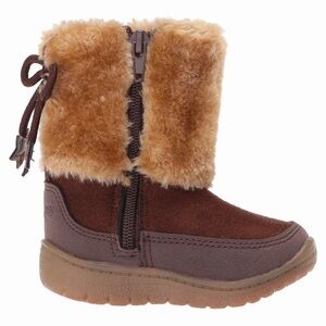 OSHKOSH B’GOSH Sloane Toddler Little Girl’s Sherpa Fur Boots Size 11 / 11T NEW